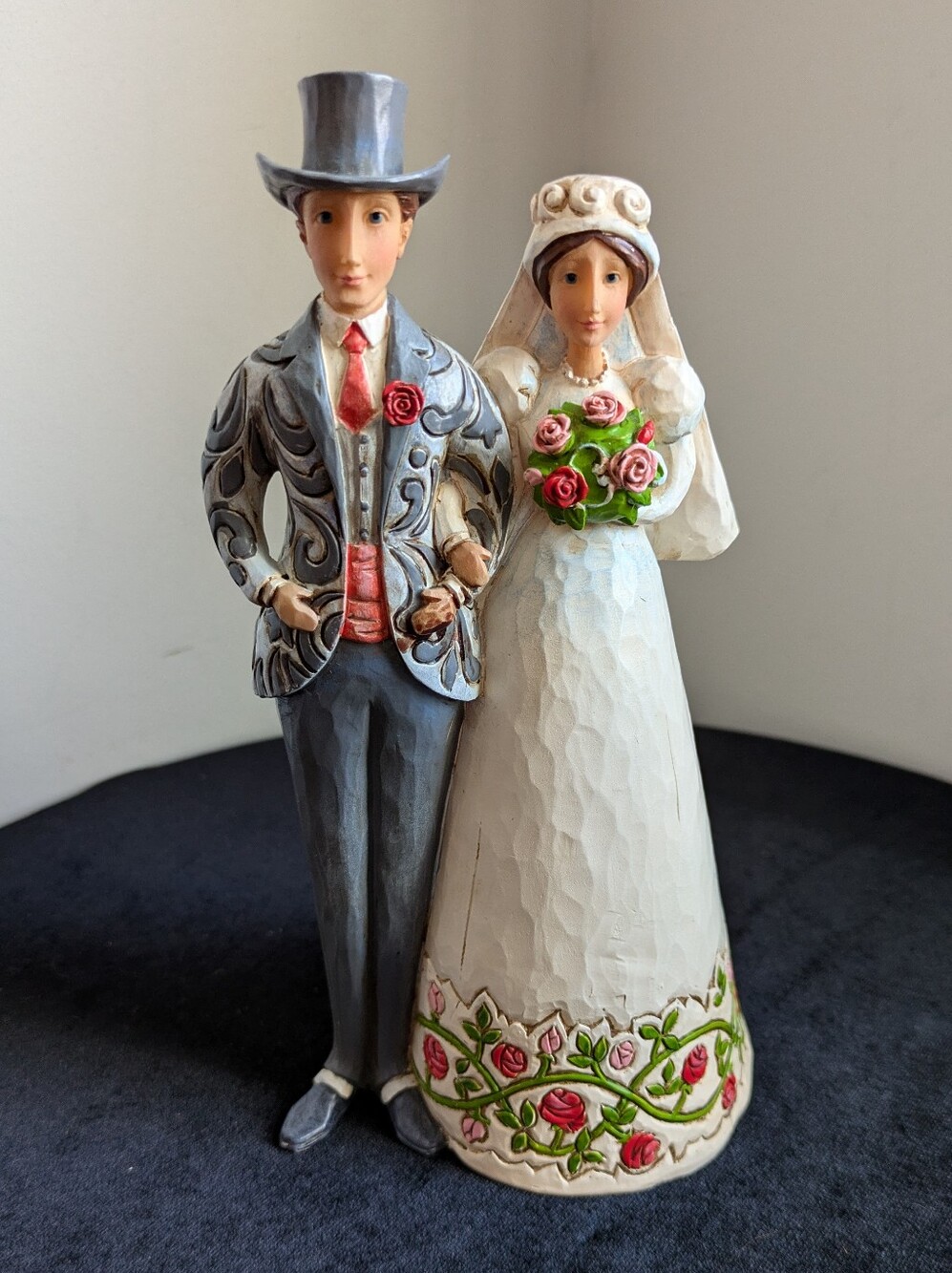 Jim Shore Heartwood Creek 2006 Bride & Groom 7.5" Figurene